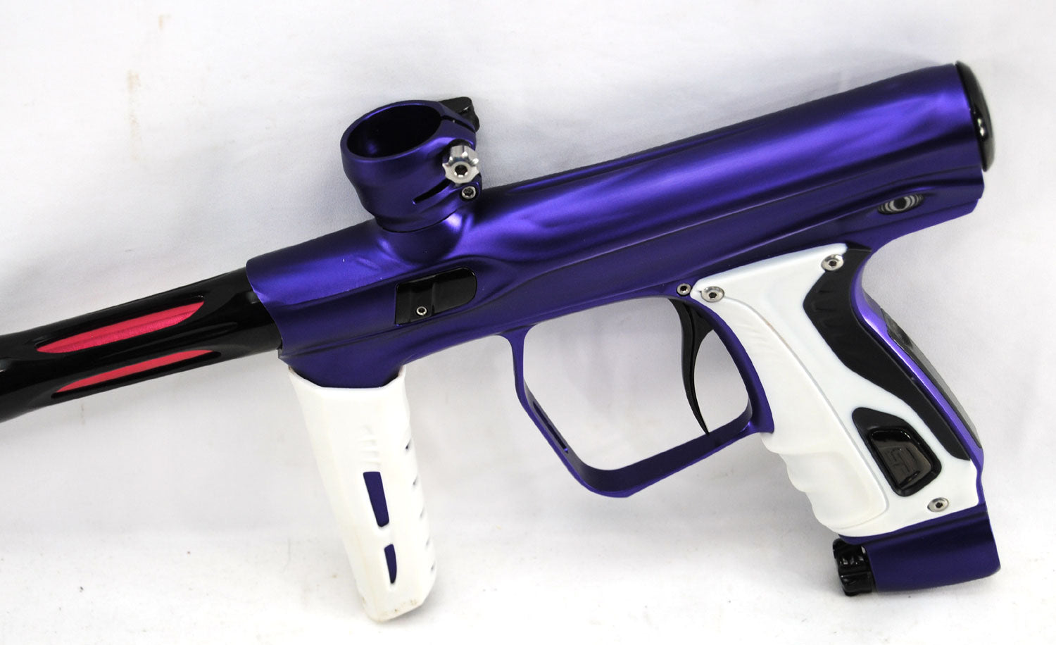 Used SP Shocker XLS w/ White Grips - Purple / Black - shocker paintball