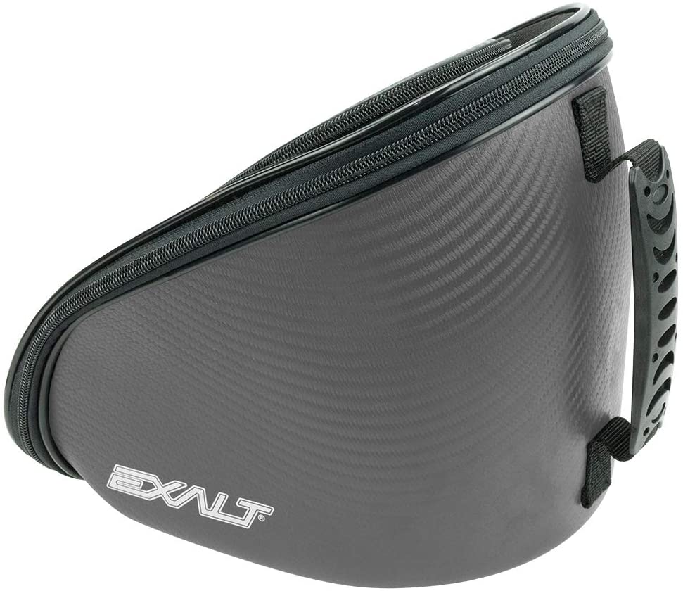 Limited Edition Exalt V3 Universal Carbon Goggle Case - Charcoal Grey / Cyan Microfiber - Exalt