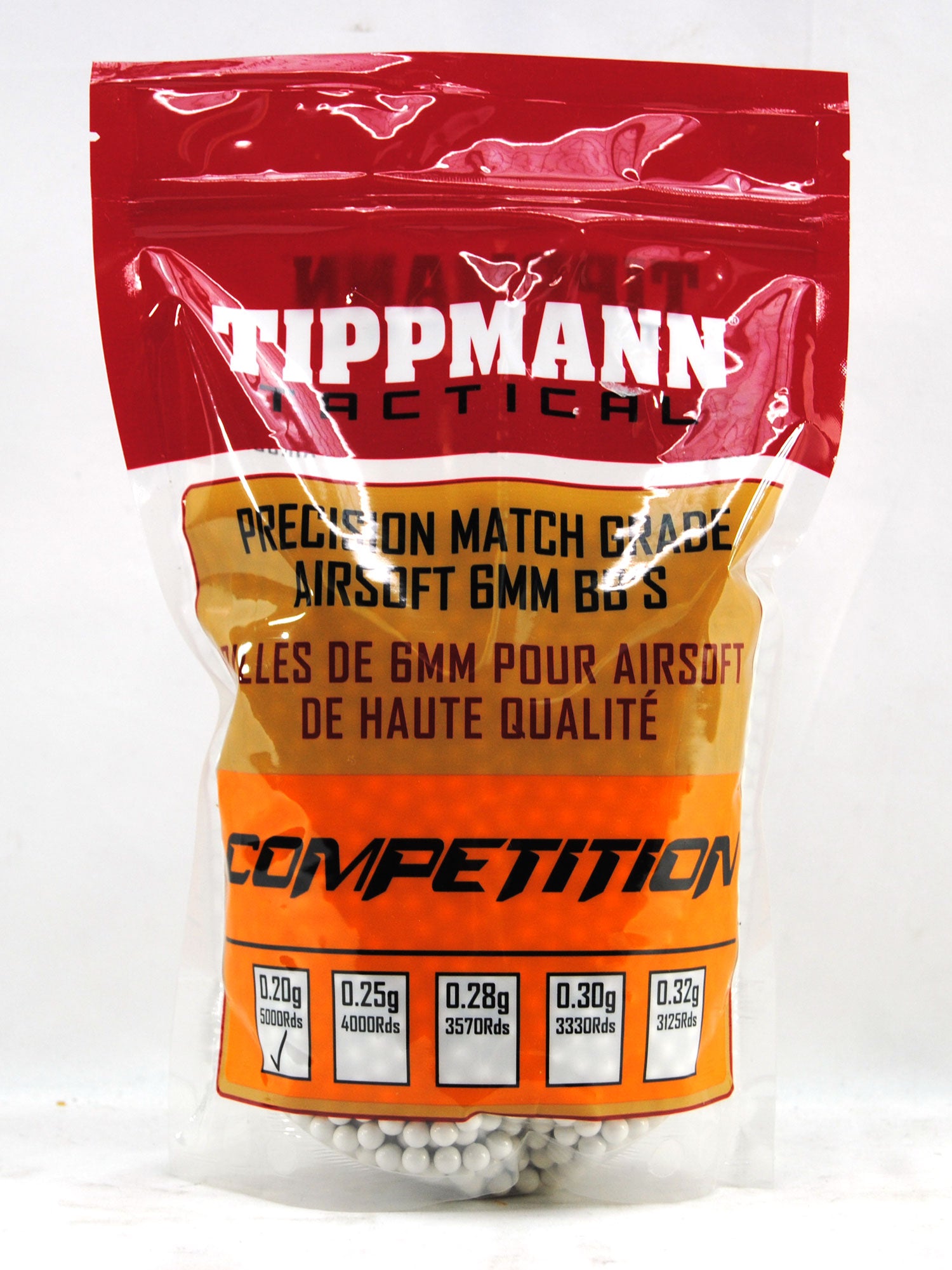 Tippmann Tactical Competition 6mm 1kg Bag (5000 BBs) - 0.20g - Tippmann Sports