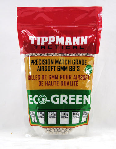 Tippmann Tactical ECO-GREEN 6mm 1kg Bag (5000 Bio BBs) - 0.20g - Tippmann Sports