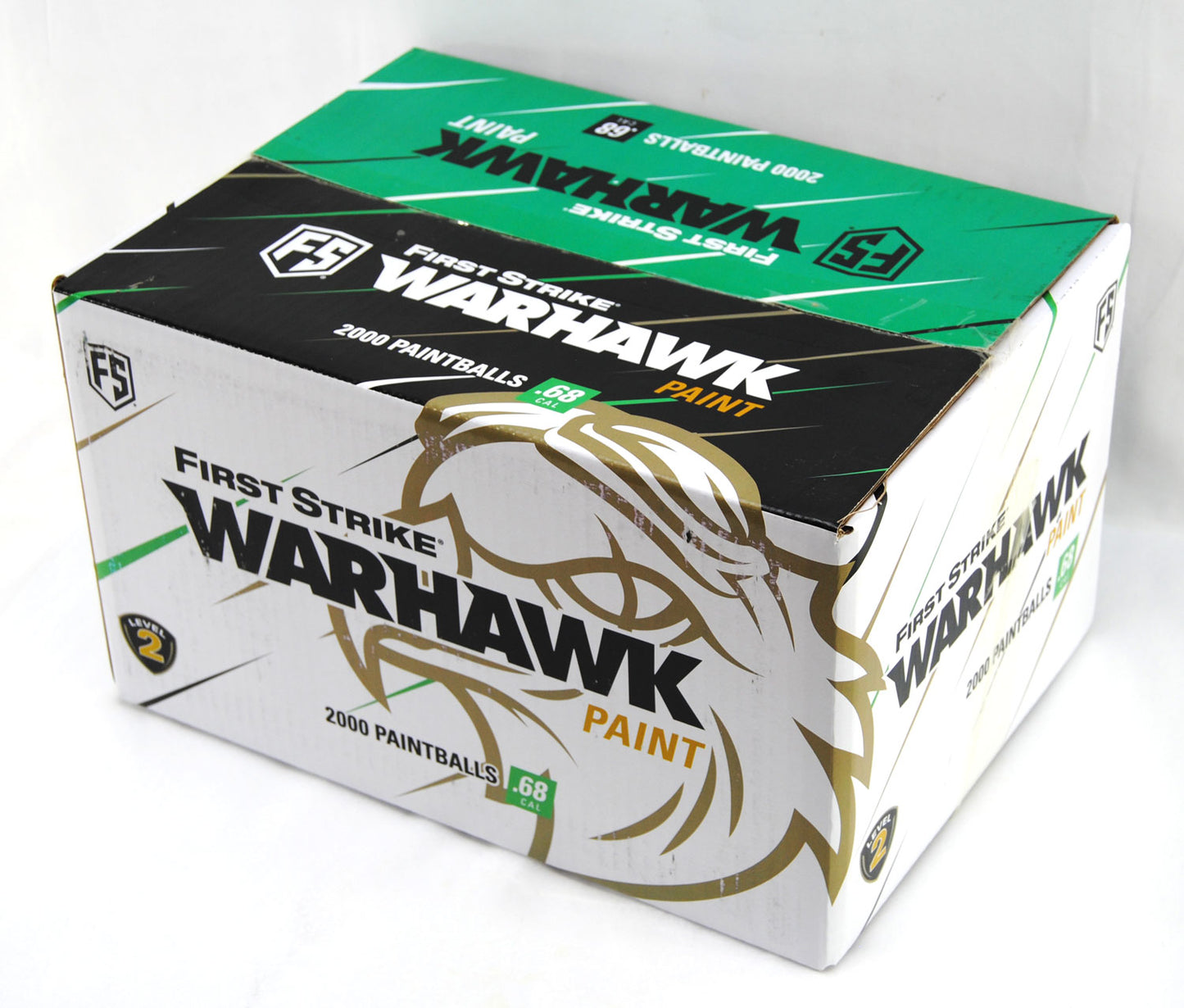 First Strike Warhawk Paintballs 2000 Count Box - Purple &amp; Yellow Shell / Yellow Fill - First Strike