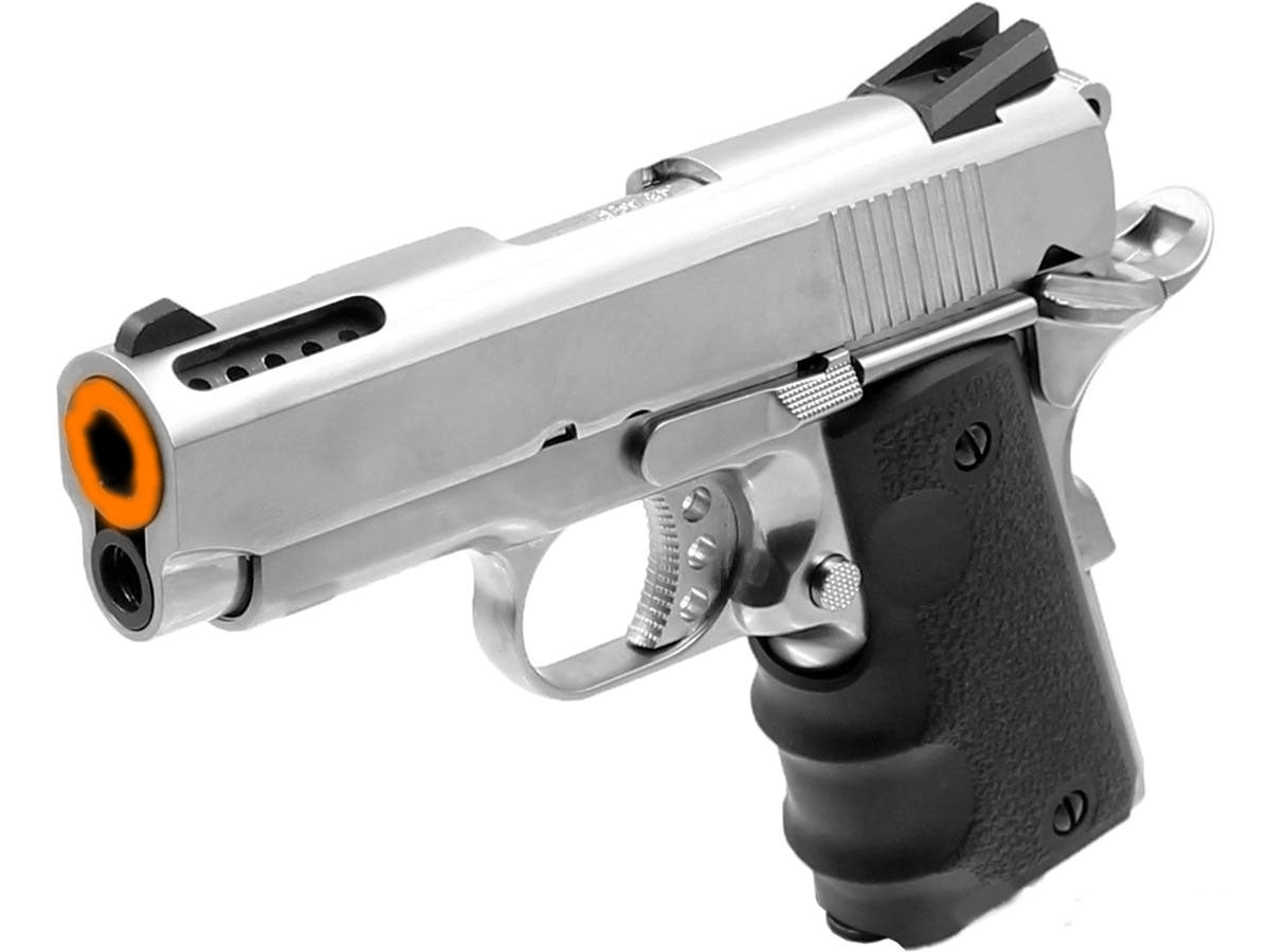 AW Custom NE10 Series 1911 Office Size GBB Airsoft Pistol - Silver – PB ...