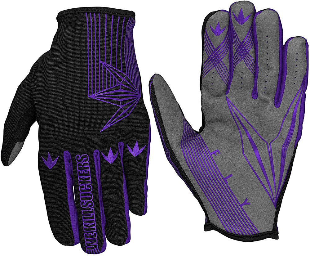 Bunkerkings WKS Featherlite Fly Paintball Gloves Purple - L/XL - Bunkerkings