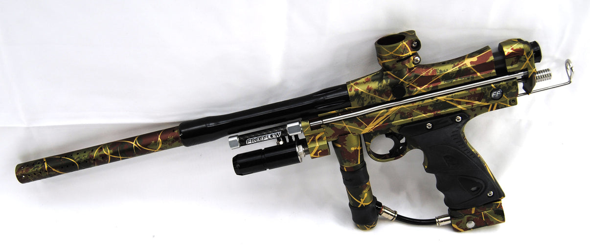 Used Dye X Freeflow Reflex Autococker Custom Splash Camo Anno PB