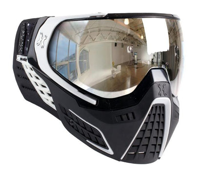 HK Army KLR Goggle - CARBON (Black/White) - Chrome Lens - HK Army