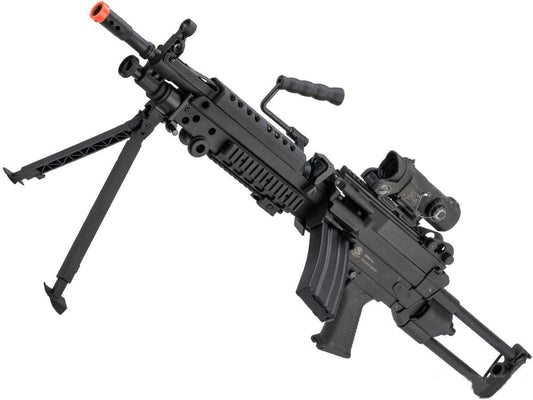 Cybergun FN Licensed M249 Para "Featherweight" Airsoft Machine Gun - Black 400fps