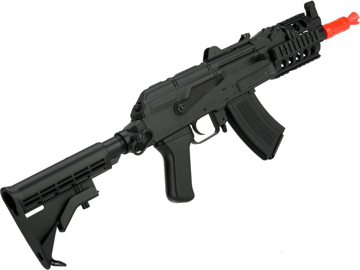 CYMA Sport Full Size AK Beta Spetsnaz Airsoft AEG Rifle w/ RIS & LE Stock - Black