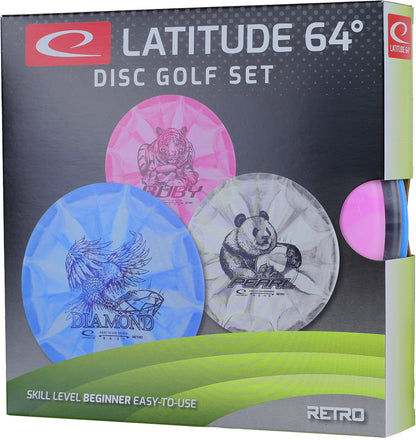 Latitude 64 Beginner Retro Burst Starter Disc Golf Set