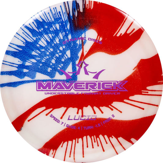 Dynamic Discs Lucid Maverick MyDye American Flag Disc
