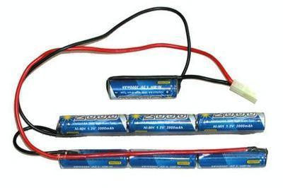 Intellect 9.6v 2000 mah Mini Connector Airsoft Battery - Intellect