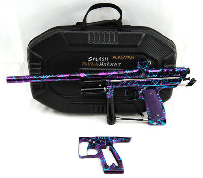Used Inception Designs Full Body Hornet Autococker - Splash Purple/Teal