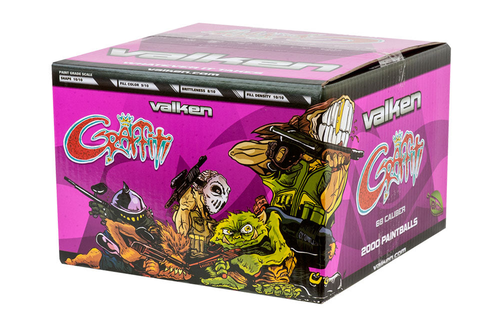 2000 Count Valken Graffiti Paintballs - Orange Fill - Valken Paintball
