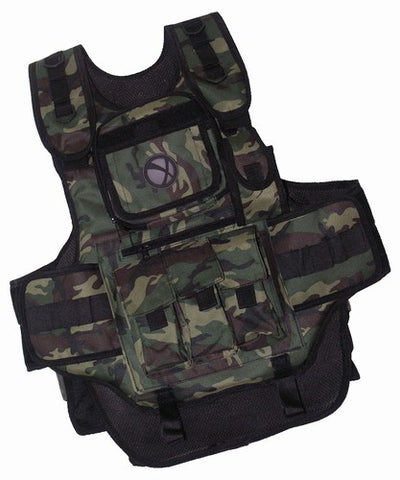 GxG Tactical Paintball Vest - Woodland Camo - GxG