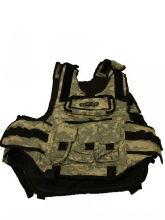 GxG Tactical Paintball Vest - Digital Camo Woodland/Green - GxG