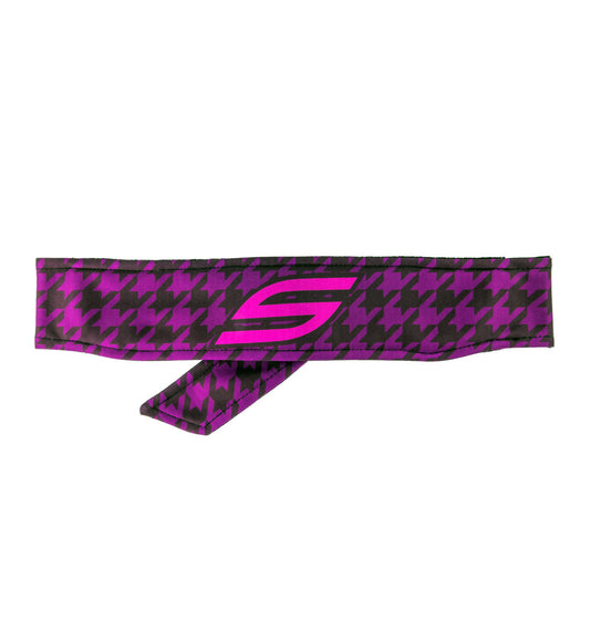 Social Paintball Grit Deluxe Long Tie Headband - Purple S - Social Paintball