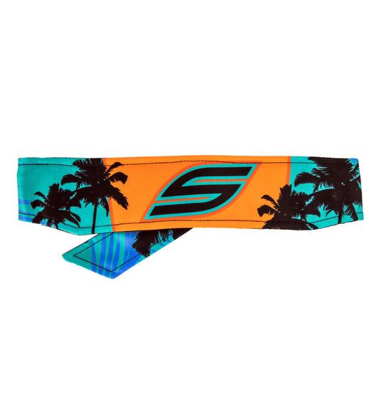 Social Paintball Deluxe Long Tie Headband - Tropics