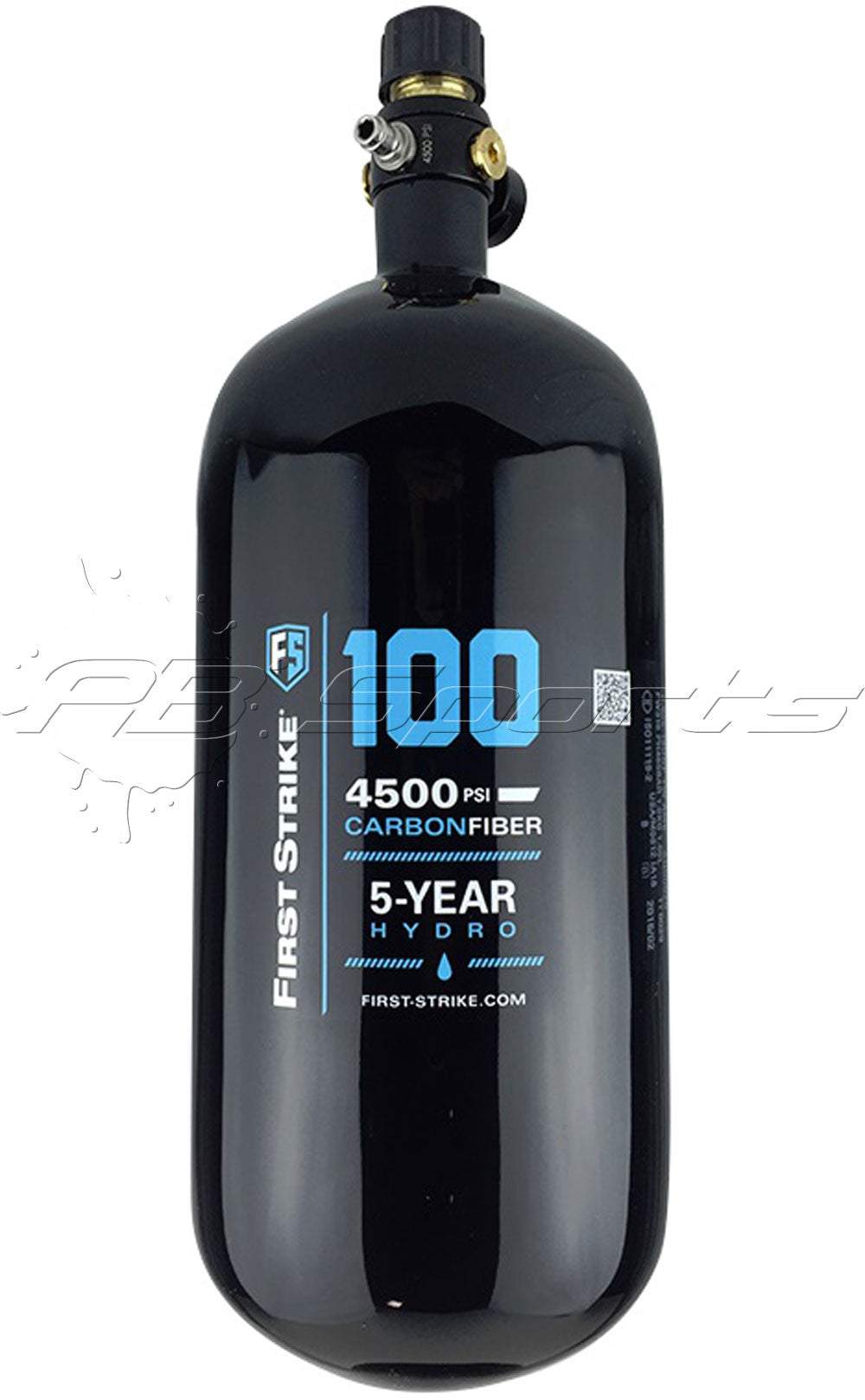 First Strike Paintball HERO 100/4500 68ci HPA Nitrogen Tank PB Sports LLC