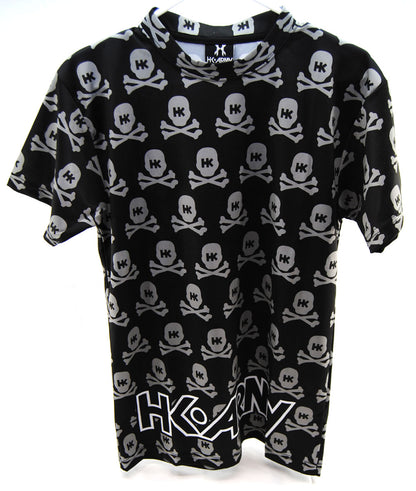 HK Army Dry Fit T-Shirt All Over Black/Grey - Small - HK Army