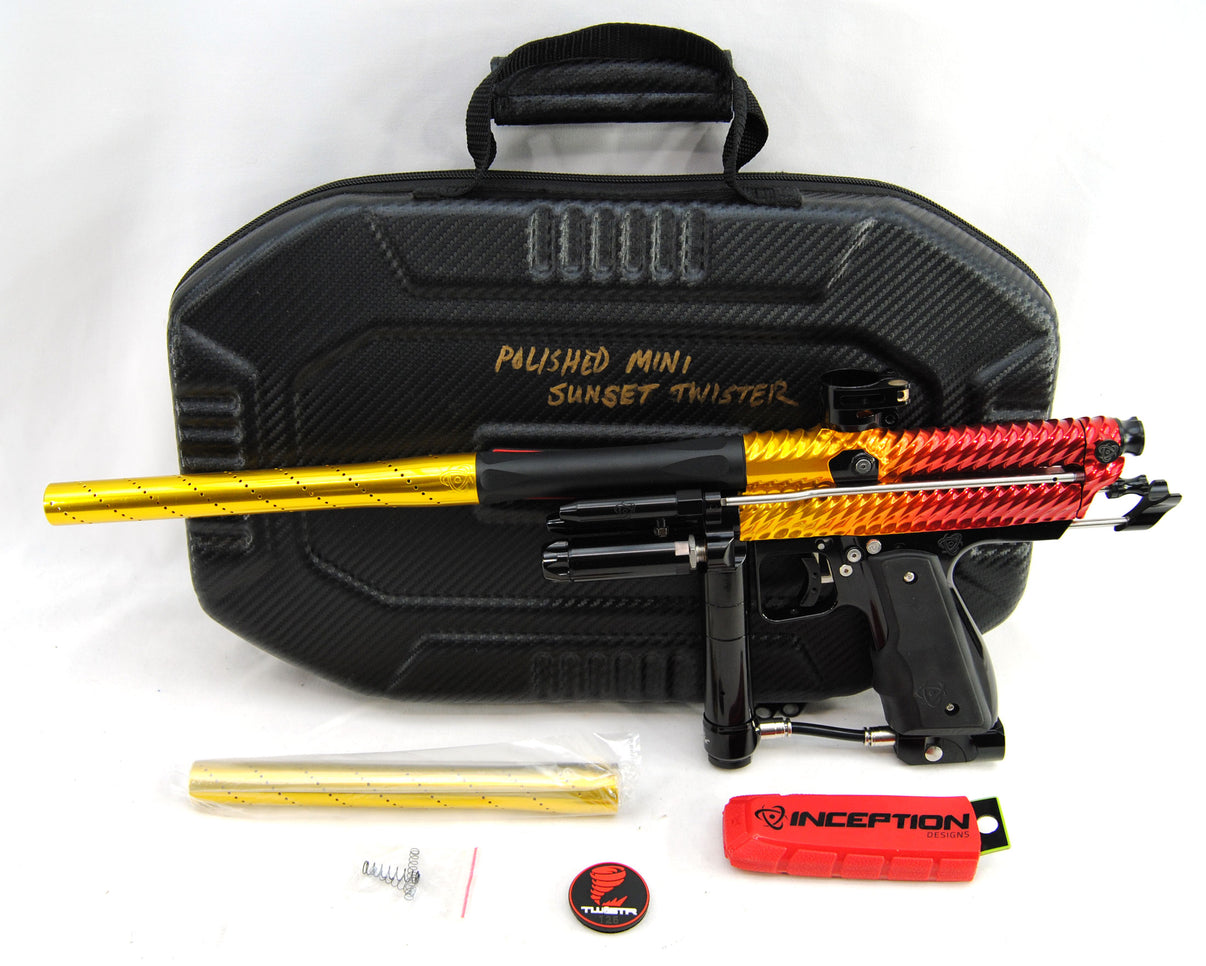 Used Inception Designs Polished Mini Sunset Twister Autococker 125