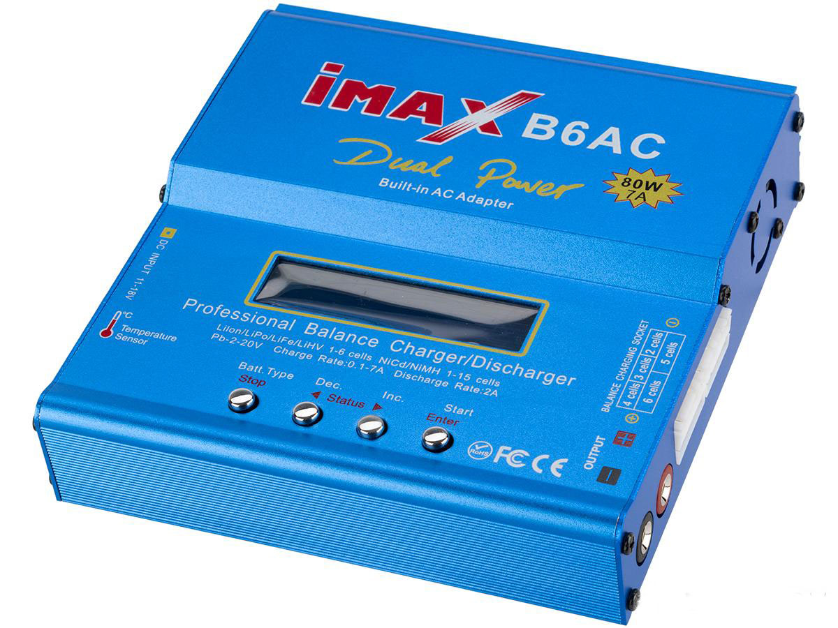 IMAX B6AC+ 80W/7A Computer Battery Balancer Charger V1 ( NiCd / NiMh / LiPo / LiLon / LiMn ) - Evike