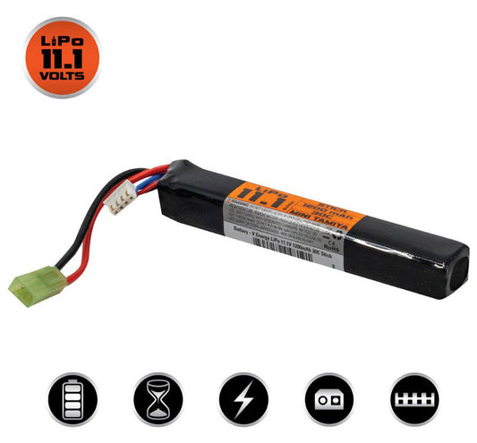 Valken 11.1V 1200mAh LiPo Battery 30C Stick - Valken Paintball