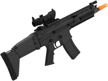 Cybergun FN Herstal Licensed SCAR-L Airsoft AEG Rifle - Black - Evike
