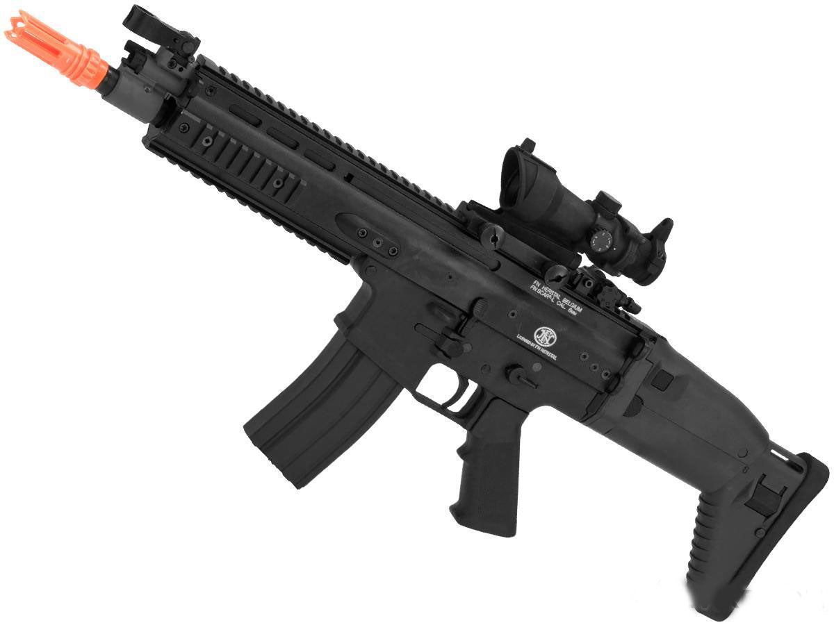 Cybergun FN Herstal Licensed SCAR-L Airsoft AEG Rifle - Black - Evike