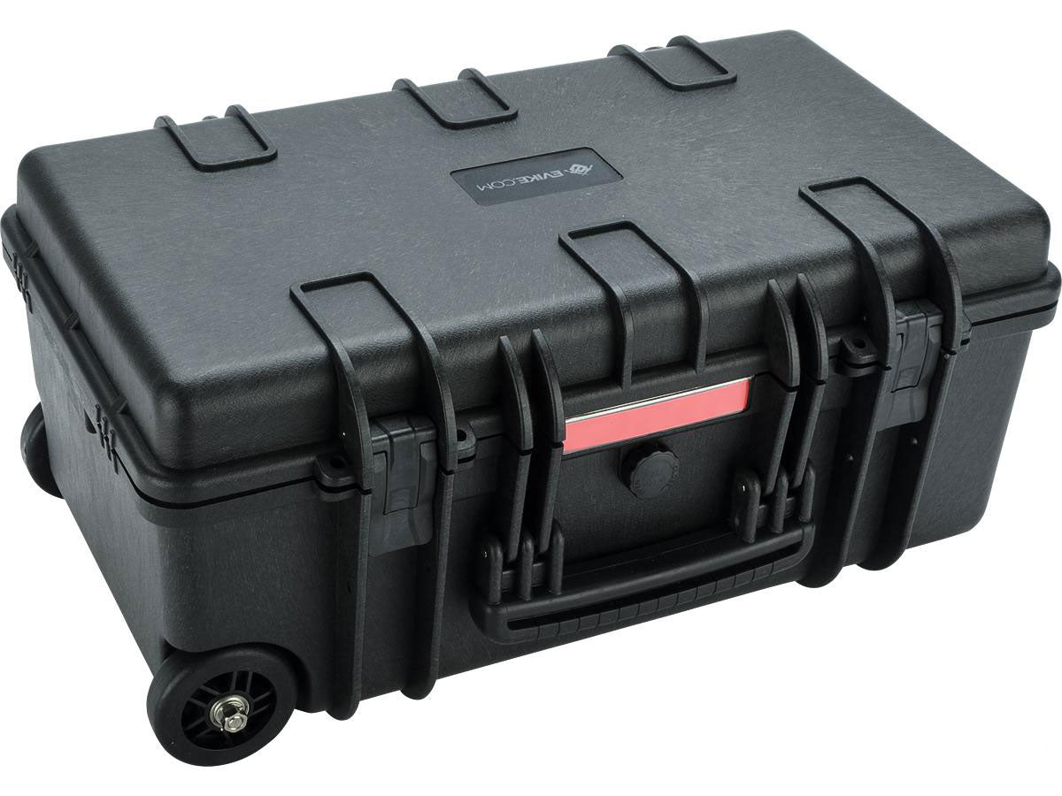 Evike "Carry-On" Equipment Rolling Case w/ Customizable Grit Foam - Black
