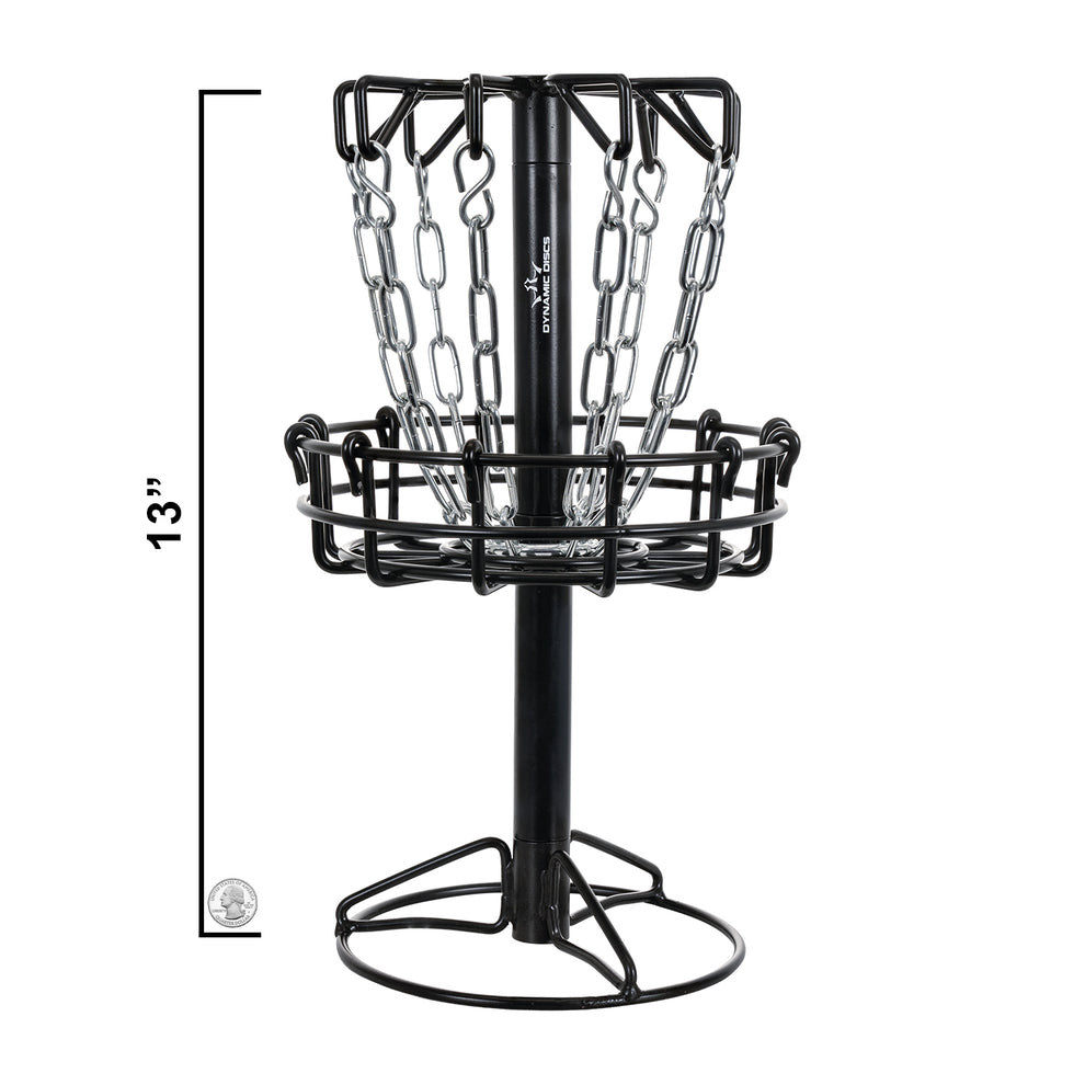 Dynamic Discs Recruit Lite Micro Disc Golf Target (Basket) - Black