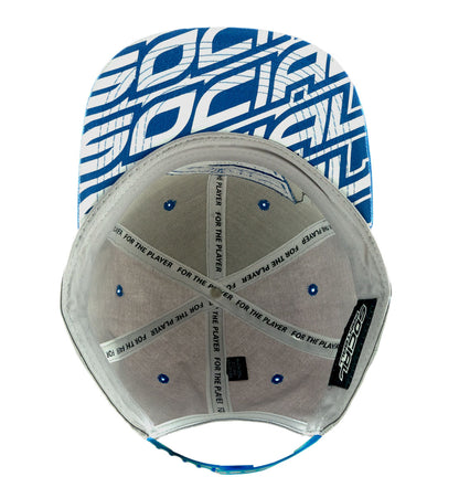 Social Paintball Snapback Hat - Royal Blue S - Social Paintball