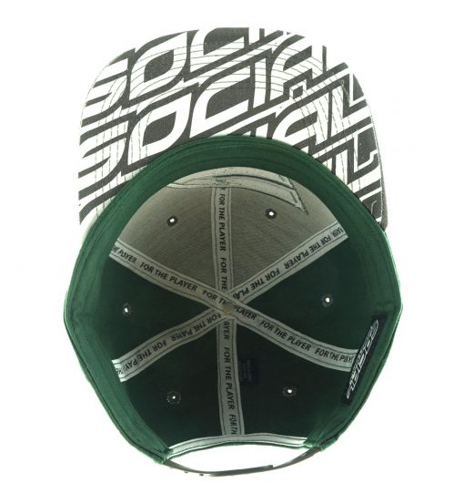 Social Paintball Snapback Hat Charcoal &quot;S&quot; Logo - Forest Green - Social Paintball