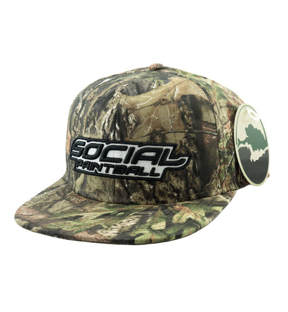 Social Paintball Snapback Hat - Mossy Oak Break-Up Country - Social Paintball