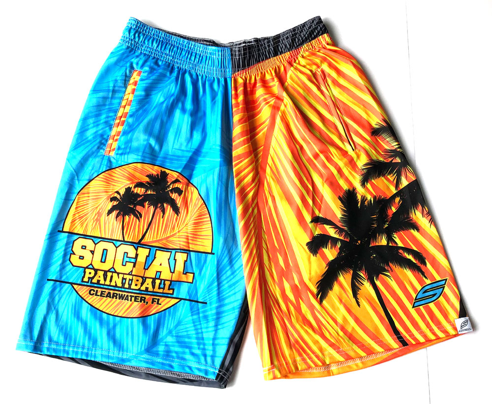 Social Paintball Grit Shorts - Tropics - L/XL - Social Paintball