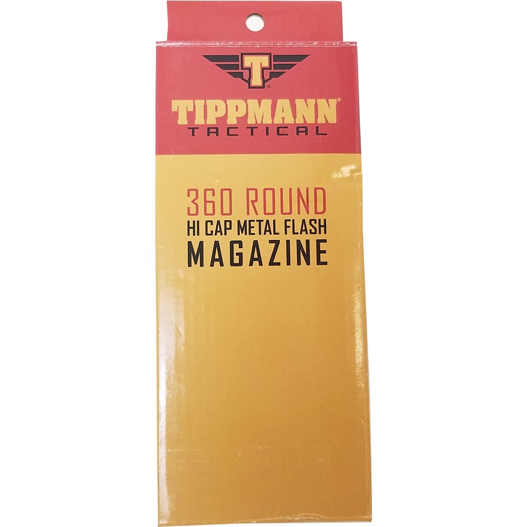 Tippmann Tactical Single Hi Cap Metal Airsoft Flash Magazine 360 Round - Black