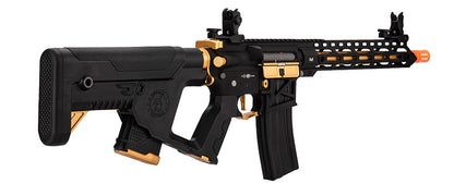 Lancer Tactical Enforcer BLACKBIRD Skeleton AEG Airsoft Rifle w/ Alpha Stock - Black/Gold