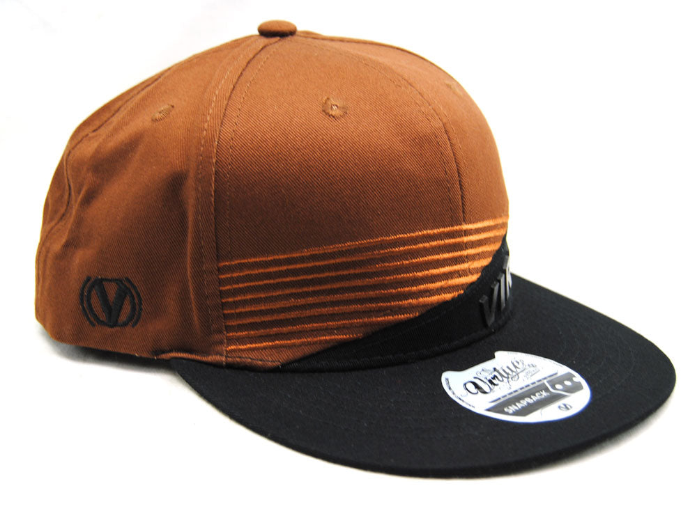 Virtue Snapback Hat Black/Brown - One Size Fits Most - Virtue