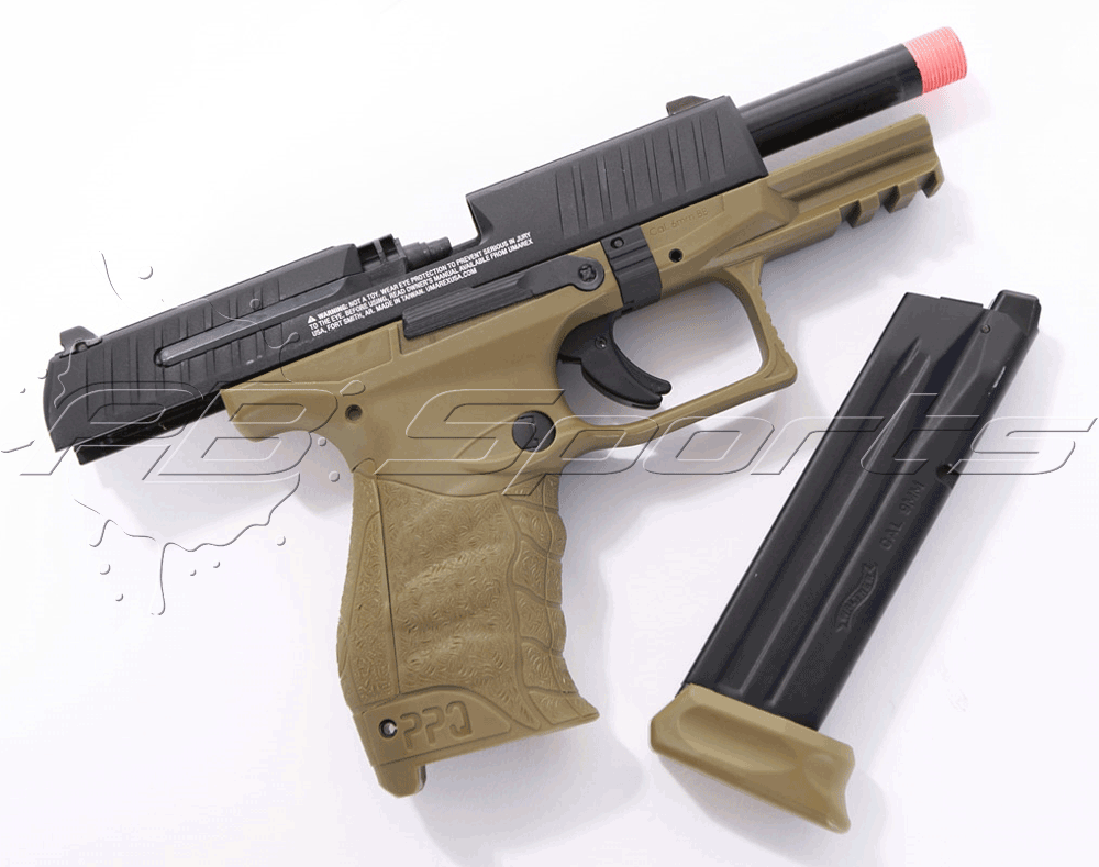 Elite Force Walther PPQ MOD 2 Tactical Green Gas Blow Back Airsoft Pistol by VFC - Elite Force