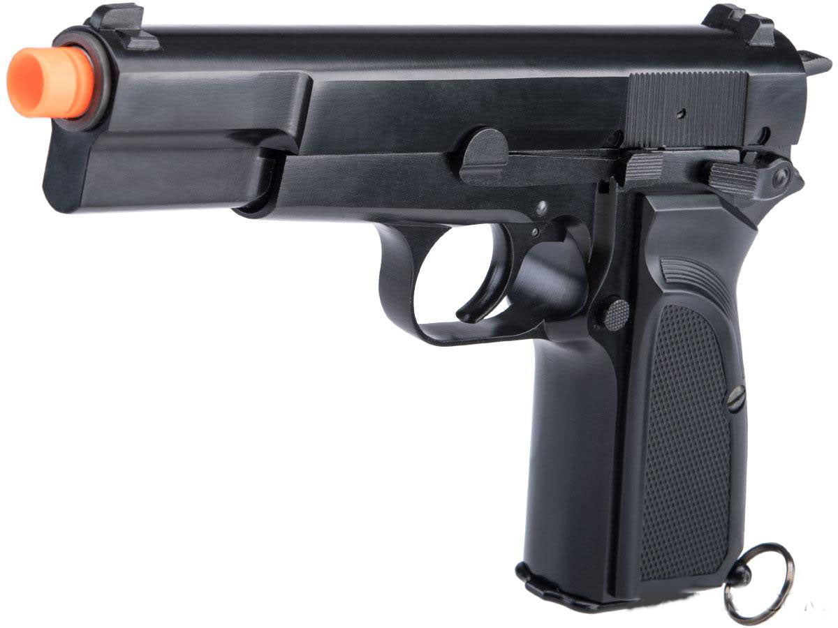 We Tech New Version Hi-Power Gas Blowback Airsoft Pistol - Black – PB ...