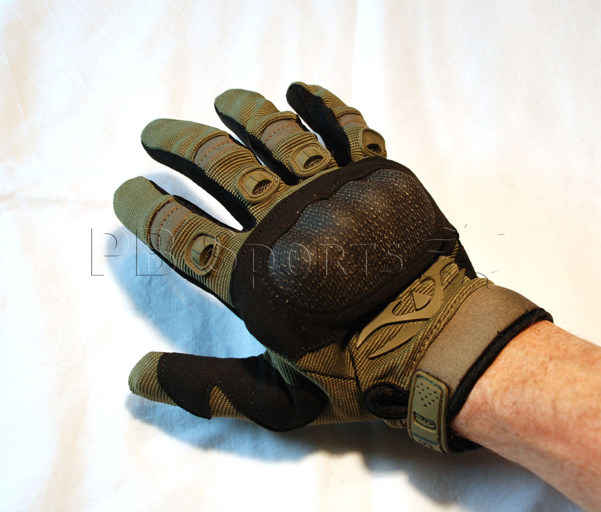 Valken Zulu Full Finger Gloves - Olive - XL - Valken Paintball